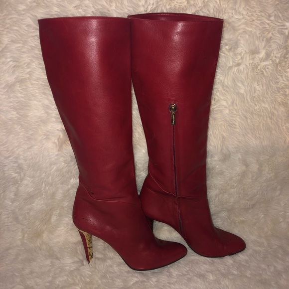 Jimmy Choo Red Boots - Picture 1 of 8